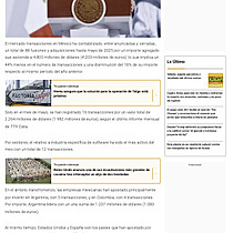Las fusiones y adquisiciones en Mxico caen un 44% hasta mayo